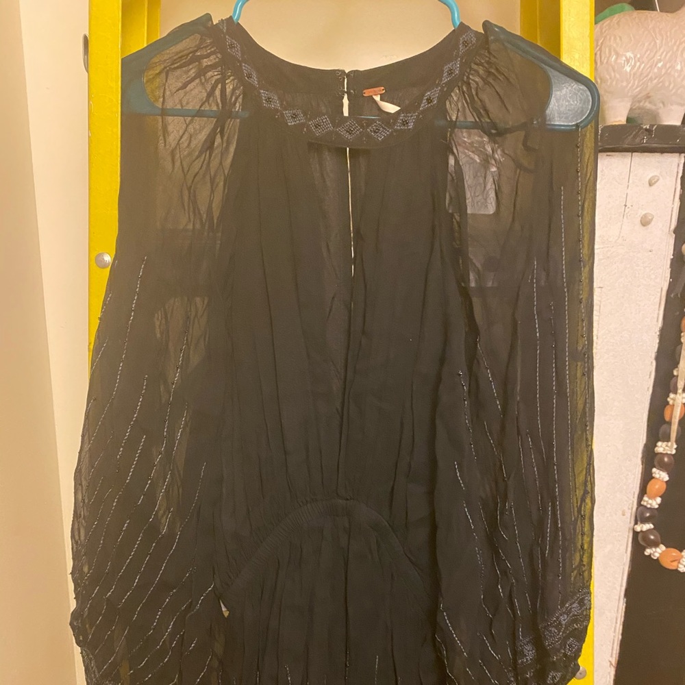 Free People Embroidered Playsuit Size S NWT